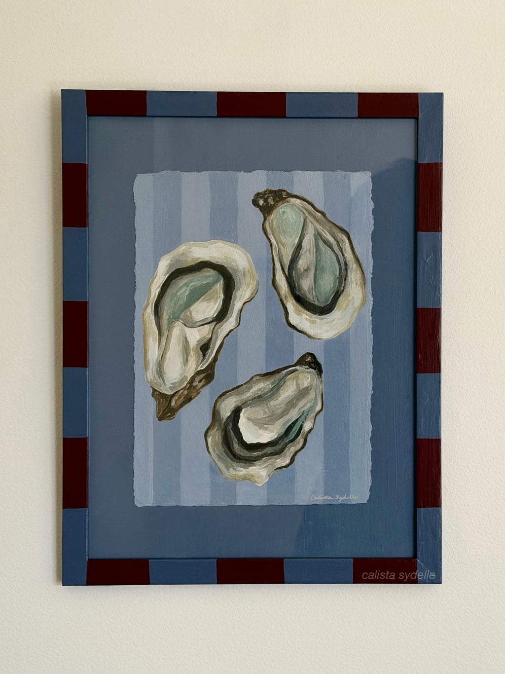Oyster Trio - Custom Framed Original