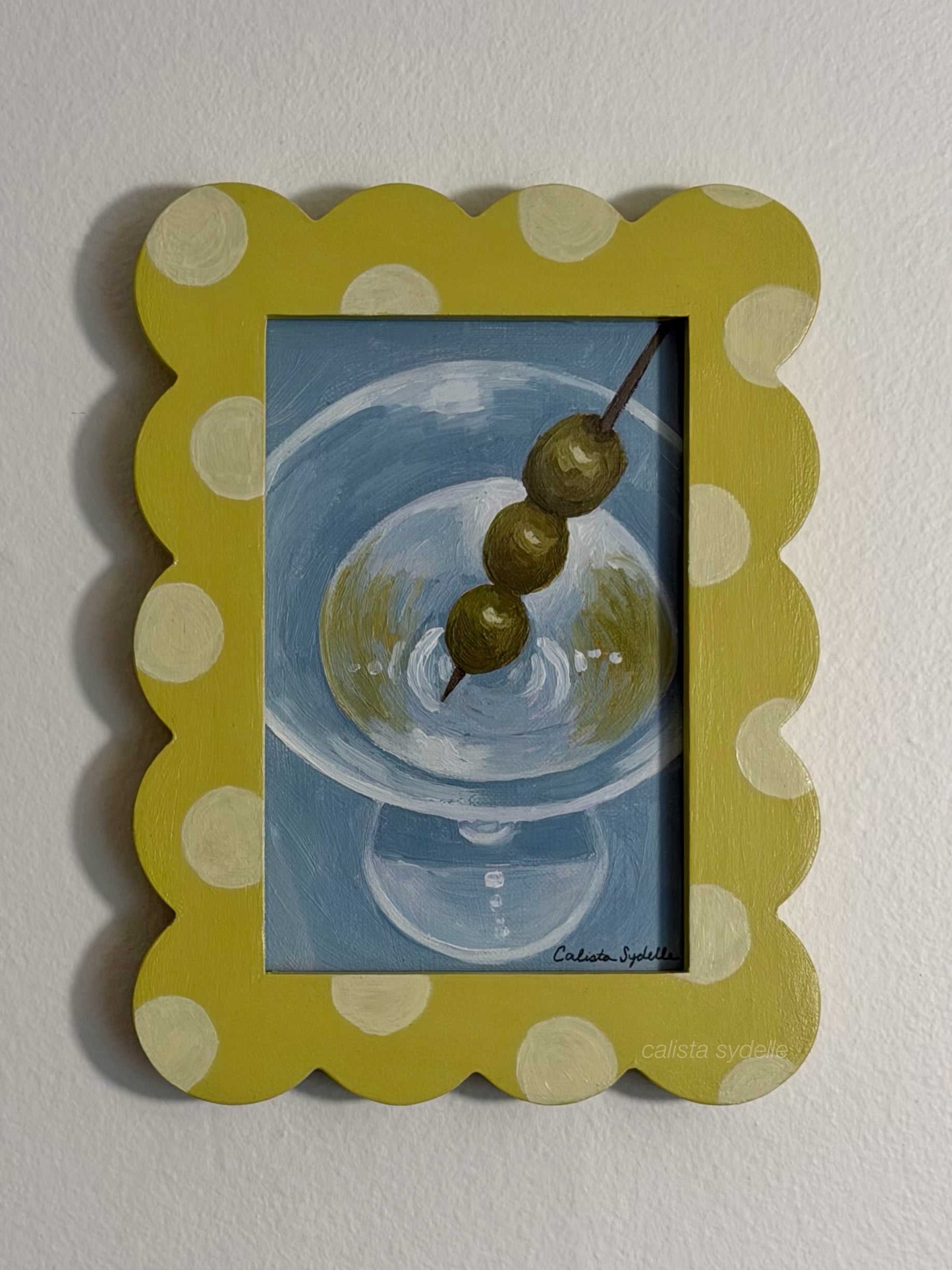 Blue Martini - Framed Original