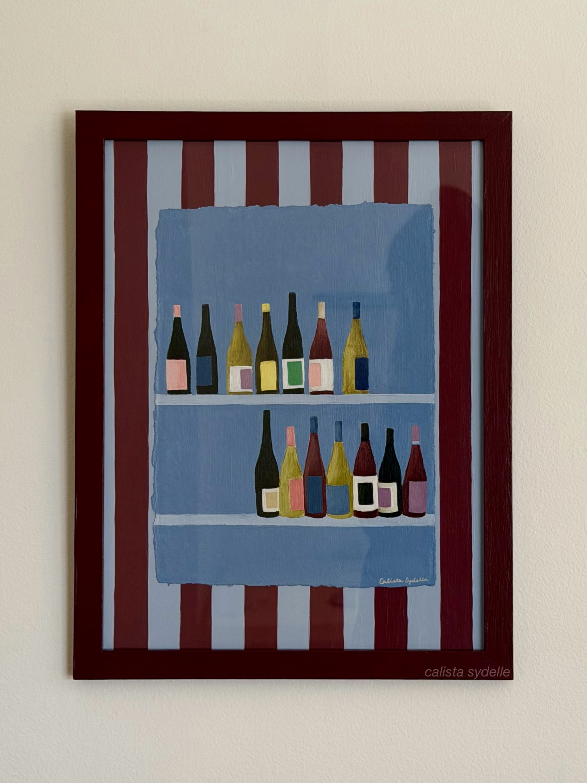 Wine Room - Custom Framed Original