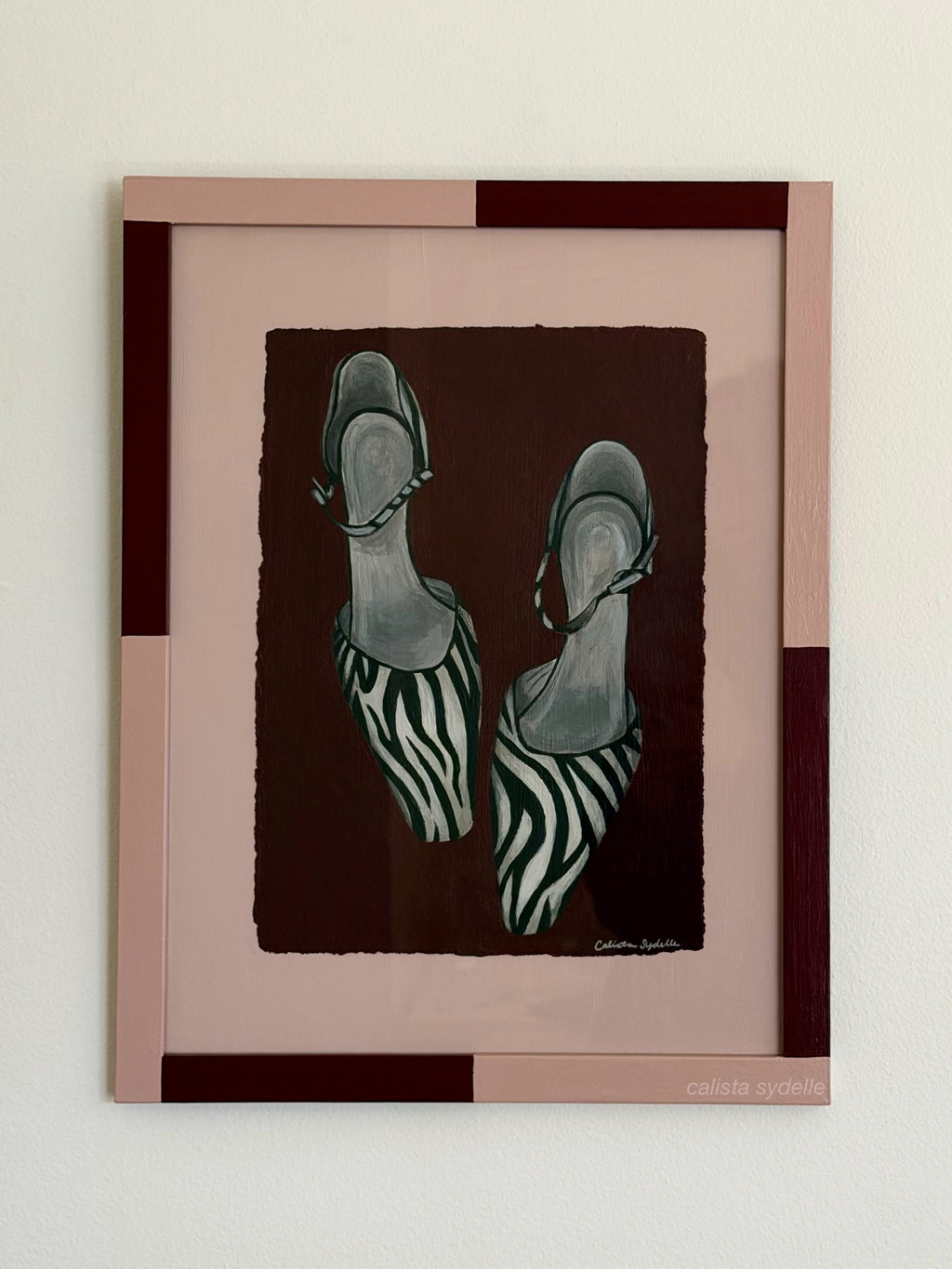 Zèbre - Custom Framed Original